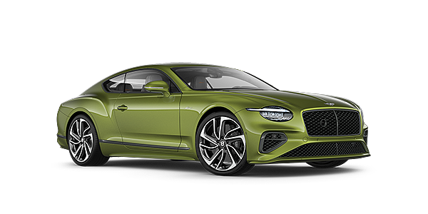 Audi Zentrum Chemnitz New Bentley Continental GT Speed coupe in Tourmaline green paint with 22 inch sports wheel